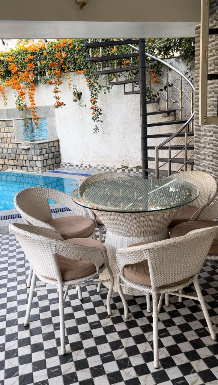Outdoor patio at AruBhi Cottage private villa Dehradun