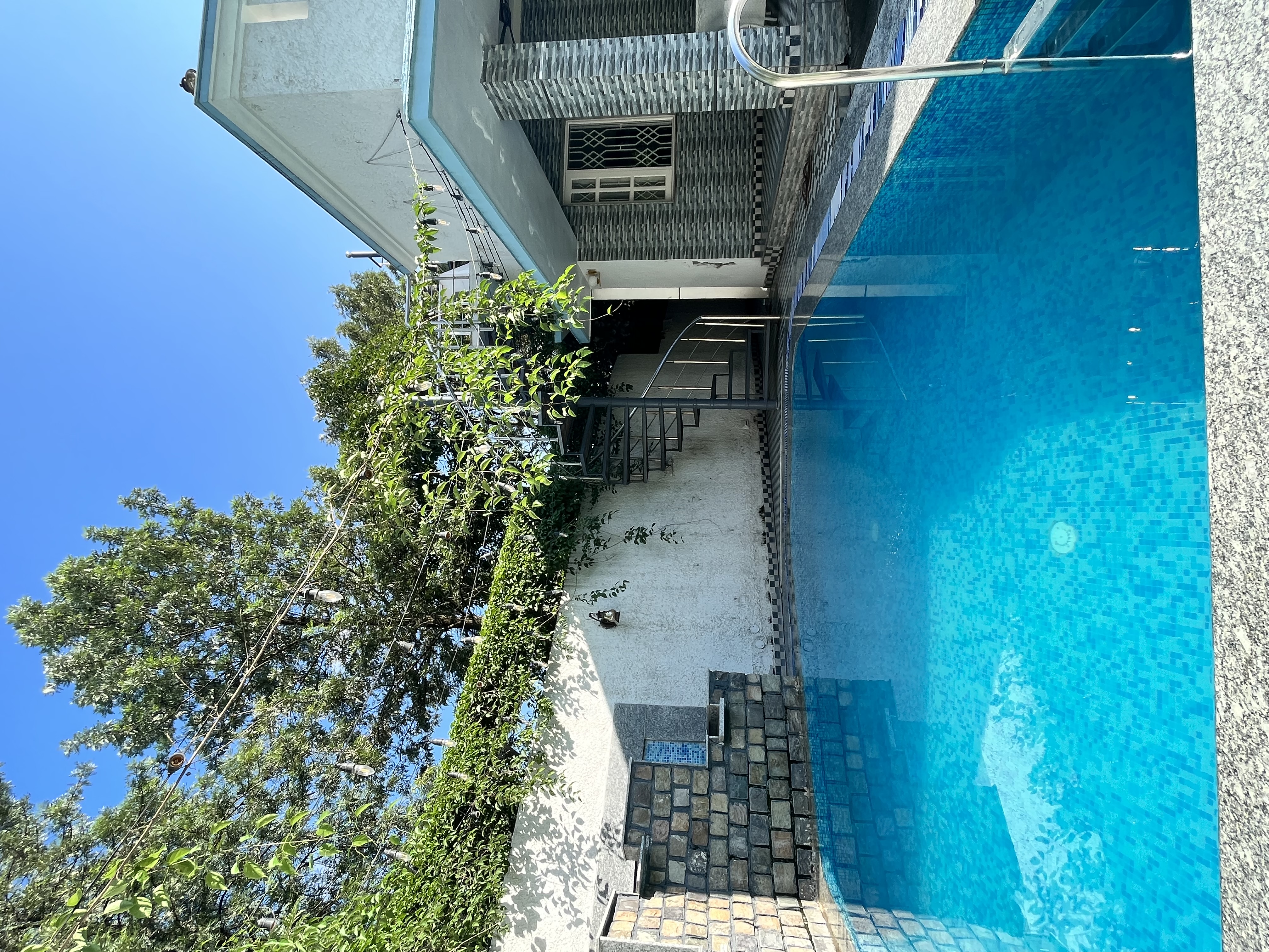 Private swimming pool area at AruBhi Cottage